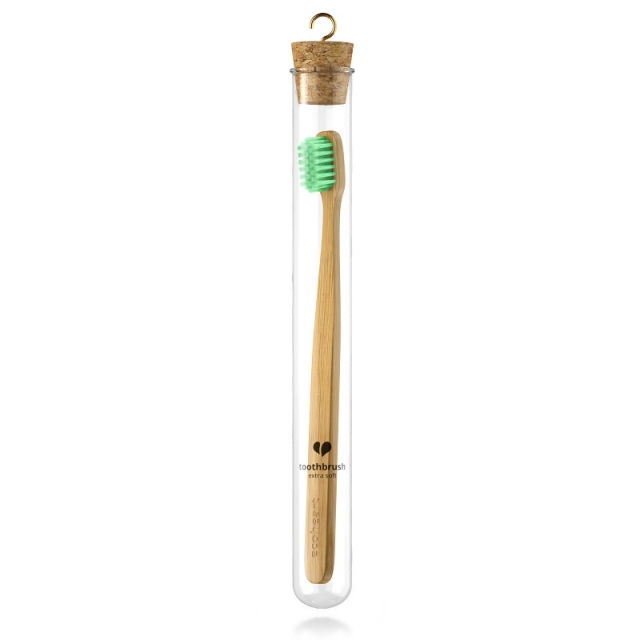 EcoHeart Bambusový zubní kartáček - zelený
