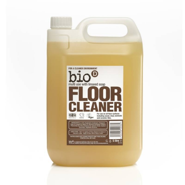 Bio-D Čistič na podlahy a parkety s lněným olejem 5l