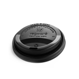 CPLA Černé víčko pro kelímek 300-600ml (50ks)