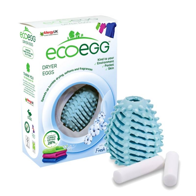 EcoEgg Vajíčko do sušičky prádla Svěží bavlna 2ks + 4 náplně