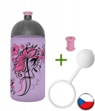 FreeWater Láhev 0,5l - Beauty Lila + špunt + krytka zdarma