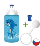 FreeWater Láhev 0,5l - Delfín + špunt + krytka zdarma
