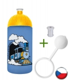 FreeWater Láhev 0,5l - Lokomotiva + špunt + krytka zdarma
