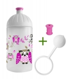 FreeWater Láhev 0,5l - Sova + špunt + krytka zdarma
