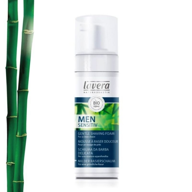 Lavera Pěna na holení pro muže bambus & aloe vera 150ml BIO