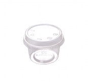 Malá miska na dip s víčkem 90ml, bioplast PLA