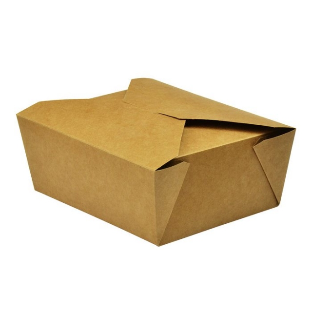 Papírový kraft box 1300ml - 15x12x6,5cm (300ks)
