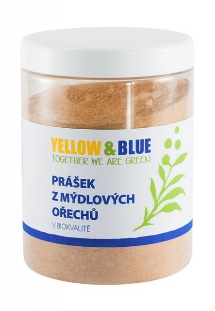 Prášek z mýdlových ořechů v BIO kvalitě - 0,5 kg Yellow & Blue
