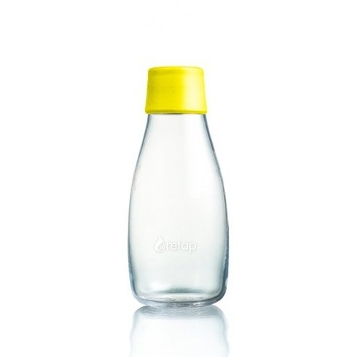 Skleněná láhev na vodu ReTap 0,3l žlutá