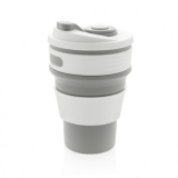 XD Design Skládací silikonový hrnek - šedý 350ml